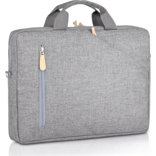15 ''gray Color Laptop Bag Briefcase 90cm Shoulder Strap Available