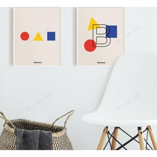Bauhaus Poster Exhibition Poster Wall Art Walter Gropius Print Premium B2 Wall Art Home Decor Canvas Print Painting Artwork