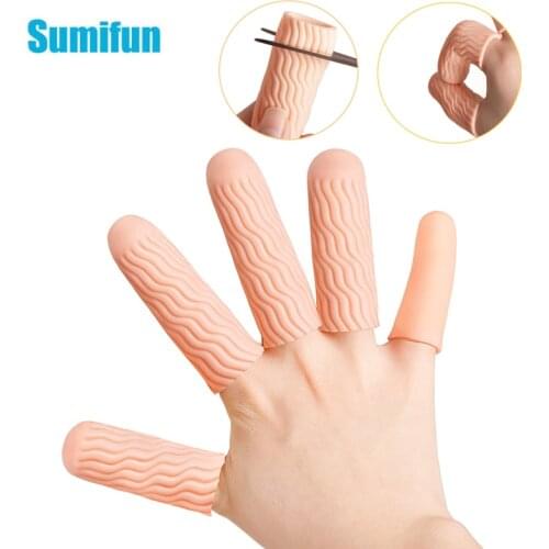 2pcs Sumifun Silicone Gel Finger Protector Finger Sleeves For Trigger Arthritis Cracked Corn Reduce Hand Foot Pain Weeding C1725