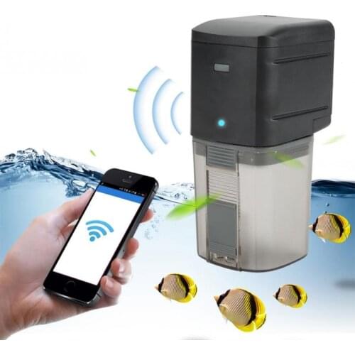 Smart Automatic Fish Feeder Aquarium Feed Machine Fish Tank Auto Feeding Dispenser Aquarium Accessories Voice Smart Function