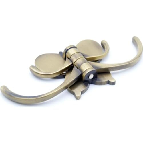 Vintage Bronze Butterfly Wall Mounted Robe Hooks Wall Hook clothes towel holder hooks Bathroom Accessories