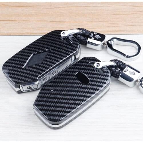 High quality Carbon fiber Marble texture Car Key Fob Shell Cover Case For Kia Sportage Ceed Sorento Cerato Forte 2017 2018 2019