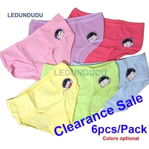 Osomatsu San Briefs Women Sexy Underwear Panties Ichimatsu Leggings Girls Kawaii Cosplay Lingerie Anime Halloween Costumes 6pcs