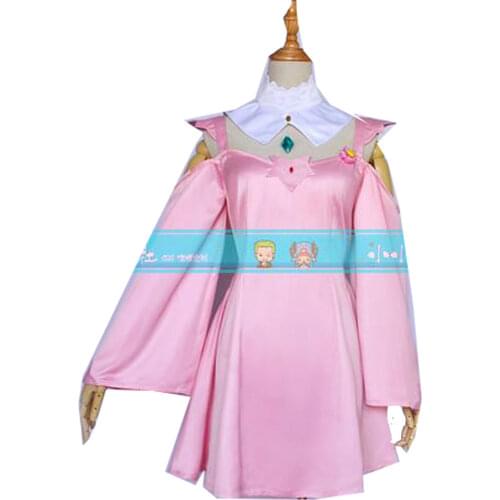 2016 Re:Zero kara Hajimeru Isekai Seikatsu Emilia Cosplay Costume Pink Lolita Girls Dress Casual Wear