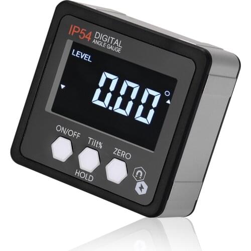 4*90° IP54 High Precisions Angle Finder Digital Protractor Inclinometer Level Box with Magnetics Base Woodworking Utility Tool
