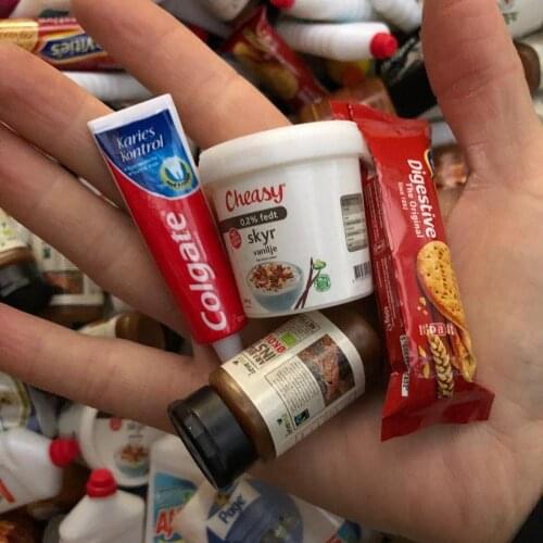 Random 5pcs 1/6 1/12 Mini supermarket food Miniature doll house Daily necessities rement doll kitchen food play house for barbie