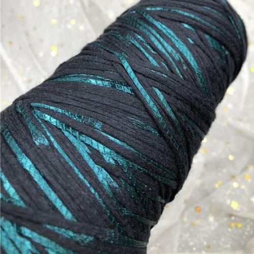 500g Cotton Blended Yarn for crochet threads Space dye hollow Hand knitting Acrylic Yarn for knitting Knit bags Tape yarn ZL49