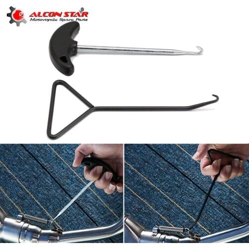 Alconstar- 17CM T-Handle Exhaust Pipe Spring Hook Puller Cotter Pin Removal Tool For Motorcycle Bicycles Dirt Bike ATV Scooters