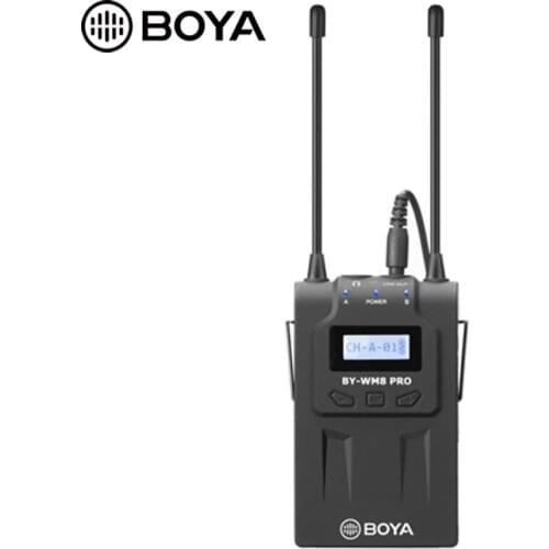 BOYA RX8 Pro Wireless Receiver Dual-Channel Bodypack OLED Display Stereo for SLR Camera Mic TX8 BY-WHM8 BY-WXLR8 Pro Transmitter