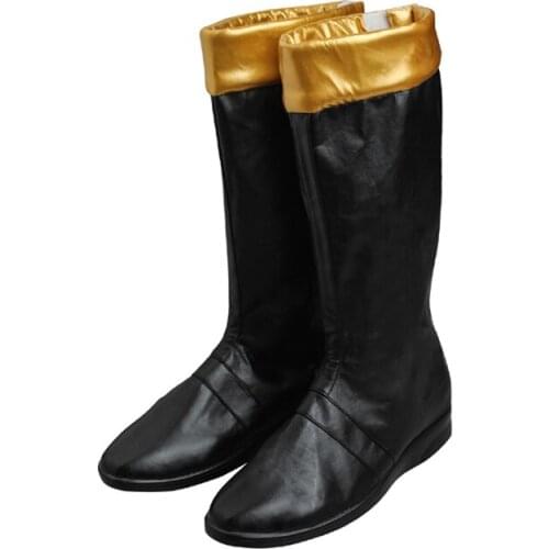 Adult Men Ranger Heroes Black Ranger Boots Cosplay Costume Fancy Halloween Masquerade Shoes Feet Accessories