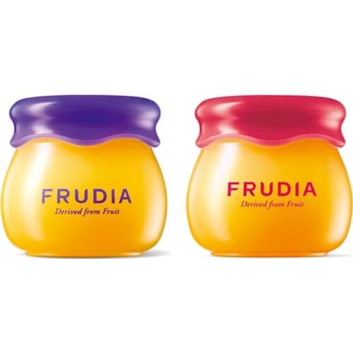 FRUDIA Official [Korea NO.1 Lip Balm] - Blueberry Hydrating Honey Lip Balm + Pomegranate Honey 3in1 Lip Balm