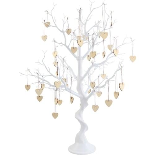 Wedding Tree Centerpiece Heart Guest Signature Artificial Plant Tree Party Favors For Guest Rustic Wedding Decoration