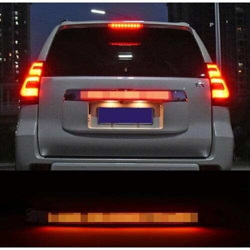 Luhuezu Door Cover Rear Trunk Lid Cover With Led Brake Light Styling Cover For Toyota Land Cruiser Prado LC150 Accessories 2018