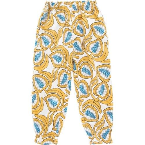 Girl summer new harem pants Girl comfortable breathable insect-resistant pants Girl soft and comfortable nine pants