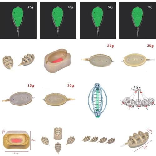 Fish Small Stainless Steel Bait Cage Basket Feeder HolderFishing Lure Cage Fishing Accessories