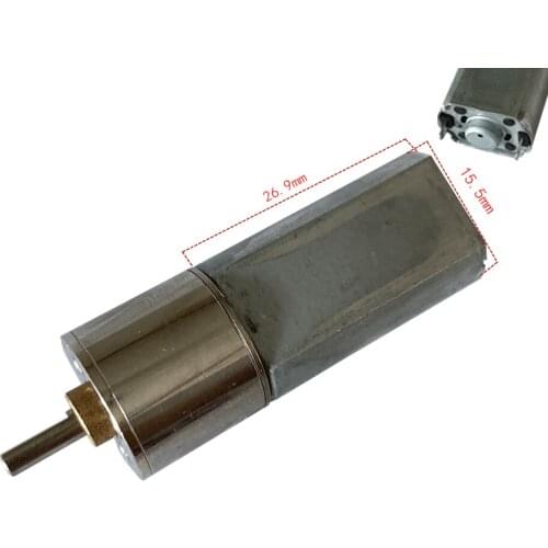 16GA-050 DC 12V Mini Electric Gear Motor 30-1200RPM 30/60/100/200/300/400/560/840/200RPM DIY Robot Lock Car Model DVD motor