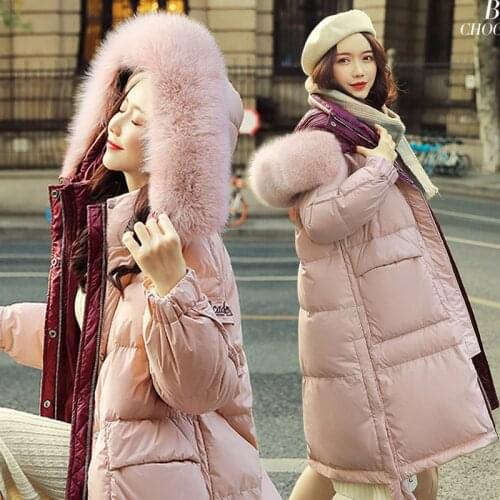 Han edition fashion scene shooting down wear womens clothing in the winter the new long long over-the-knee white duck down in h