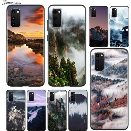 Mountain Peak Forest For Samsung Galaxy A01 A11 A12 A22 A21S A31 A41 A42 A51 A71 A32 A52 A72 A02S Soft Phone Case