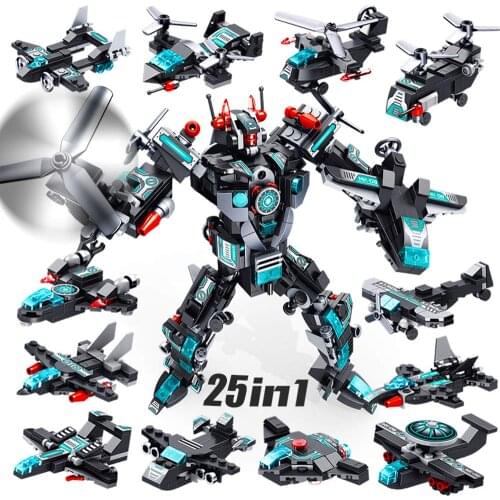 Creator 12-In-1 Mighty Super Pioneer Robot Deformation MOC Building Blocks Kits Set Bricks Classic Model Kids Toys For Children