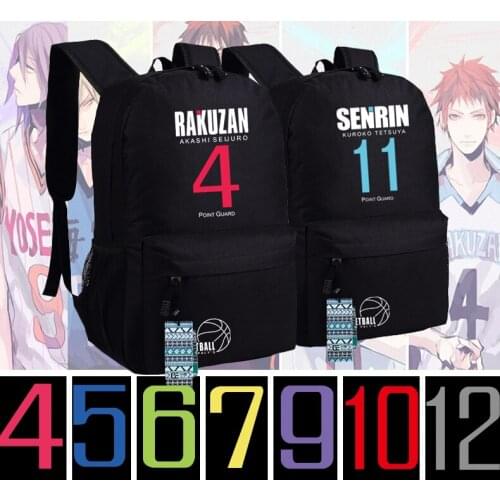 New Kurokos Basket ball Backpack Anime oxford Schoolbags Fashion Unisex Travel Bag