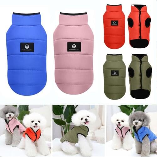 Clothes For Small Dogs Warm Winter Dog Clothes Vest Puppy Pet Jacket Lightweight Dog Coat Clothing For Chihuahua French Bulldog