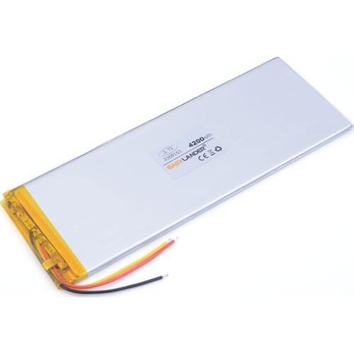 Polymer lithium ion battery 3368163 3.7V 4200MAH can be customized wholesale CE FCC ROHS MSDS quality certification PAD DVD