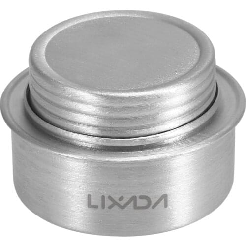 LIXADA Outdoor Portable Camping Stove Burner Mini Aluminum Alloy Alcoho Stove with Lid for Outdoor Hiking Backpacking Cooking