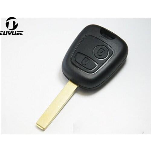 Remote Key Shell for Citroen triumph Cega 2 Buttons Replacement Key Blanks Case VA2 Blade without groove