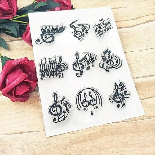 11*16cm Beating notes Transparent Clear Stamps / Silicone Seals Roller Stamp for DIY scrapbooking photo album/Card Making