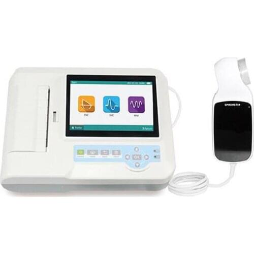 CONTEC SP100 Digital Spirometer TFT LCD Touch Screen Lung Function Pulmonary Device Breathing Diagnostic FVC VC SVC MVV Device