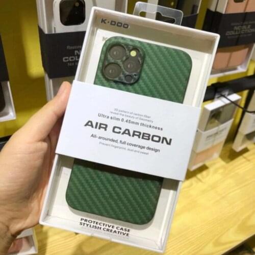 Luxury Ultra Thin Pure Carbon Fiber Lens Protection Phone Case For iPhone 12Pro MAX 12 Pro 11 Pro Max Carbon Fiber Pattern Cover