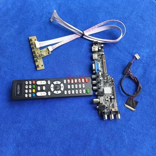 VGA USB AV DVB HDMI-compatible Matrix drive board For LTN140AT20/LTN140AT21/LTN140AT22 Kit LVDS 40 Pin 1366*768 Digital LED LCD