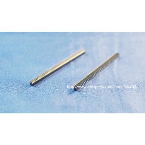 100 pcs 2x50 P 100 Pin 1.0 mm Pin Header Female Dual row Straight PCB 180 DIP Through Hole Rohs Lead Free