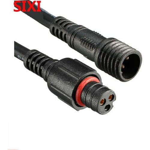 2 pairs/lot Waterproof Connector Cable 2/3/4 Core 40cm Length With Male Plug And Female Plug Adapter For LED Strip Lighting