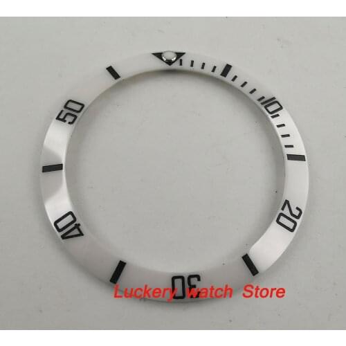 38mm white ceramics bezel black marks fit for 40mm SUB GMT mens watch-Q30