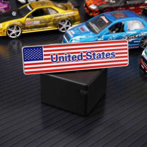 3D USA American Flag Car Trunk Fender Emblems Badge Motorcycle Decal Sticker