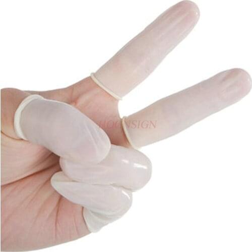 500g Disposable Finger Sets Finger Rubber Latex Slip Non-slip Wear Beauty Nail Tattoo Labor Insurance Hood Sale