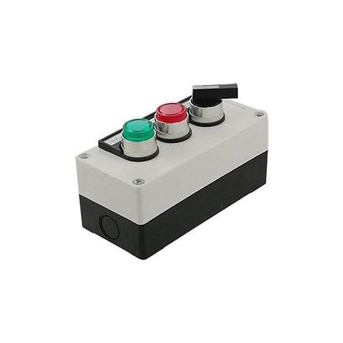 600V 10A 2 Position Rotary Selector Push Button Station