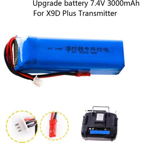 7.4V 3000mAh upgrade Lipo Battery for Frsky Taranis X9D Plus Transmitter Toy Accessories 2S 7.4V Lipo Battery free shipping
