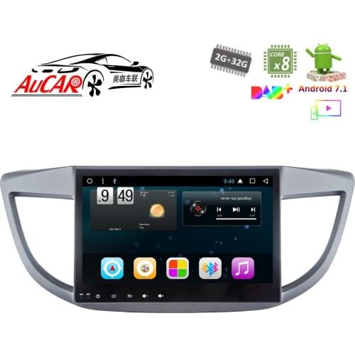 Android 7.1 10.1" Car DVD Player GPS Navigation system for Honda CR-V 2012 -2015 1024*600 Bluetooth GPS Radio WIFI 4G Stereo