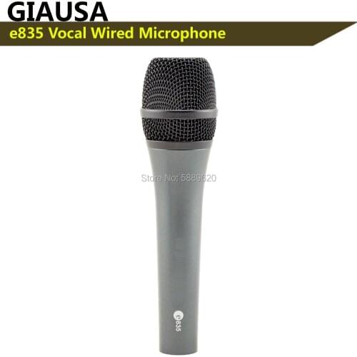 Free shipping, e835 wired dynamic cardioid professional vocal microphone , e 835 wired sennheisertype vocal microphone