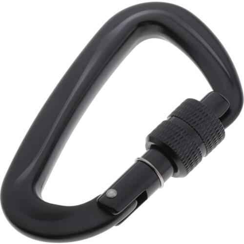 Locking Carabiners-12KN Aluminium Screw Gate Locking Twist Lock Carabiners - Lightweight Carabiner Clips for Hammock Camping