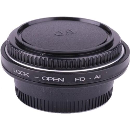 FD-AI Lens Adapter Ring with Glass Manual Focus for FD Lens to Fit for Nikon AI F Mount SLR Camera