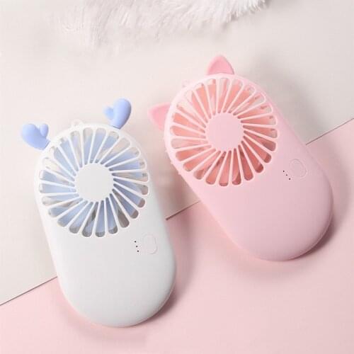 New Pattern Pocket Fans USB Charge Mini Hold Fans Student Outdoors Bring Sika Portable Small Fan DC Mini Air Cooler Ventilador