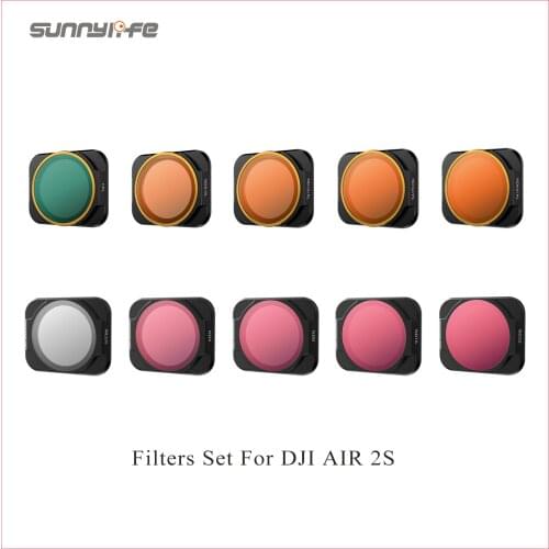 Sunnylife Mavic Air 2S Lens Filter ND Set Adjustable CPL Filters ND 4 8 16 32/ND 816 32 64 PL/MCUV Accessories For DJI AIR 2S