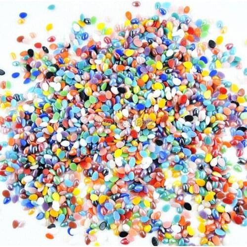 New 4*7mm Water Drop Flatback Beads Nail Art Flat back Glass Cabochon nail Stickers Garment/Bags/Phone Decor Accessories Craft