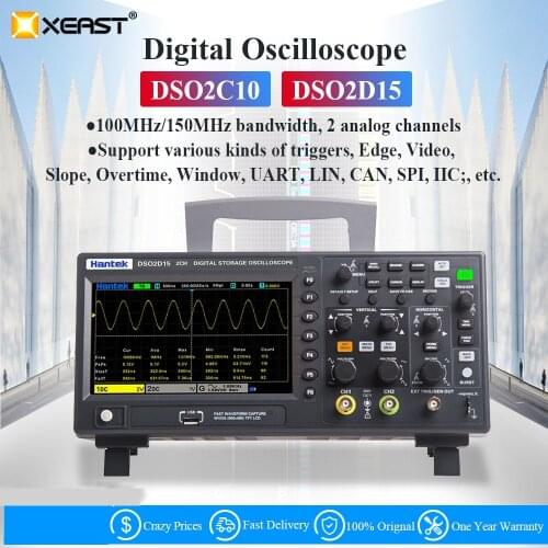 Hantai Hantek Signal Generation Oscilloscope DSO2C10 2D10 Dual-Channel Digital Storage Oscilloscope 100M
