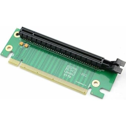 PCI-E PCI Express 16X 90 Degree Adapter Riser Card for 2U Computer Case Chassis PC Converter Expansion Card Components
