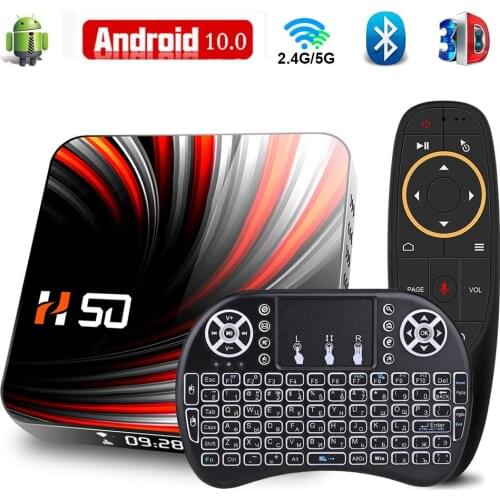 Smart TV Box Android 10 4GB 32GB 64GB 4K H.265 Media Player 3D Video 2.4G 5GHz Wifi Bluetooth Smart TV Box Set top box
