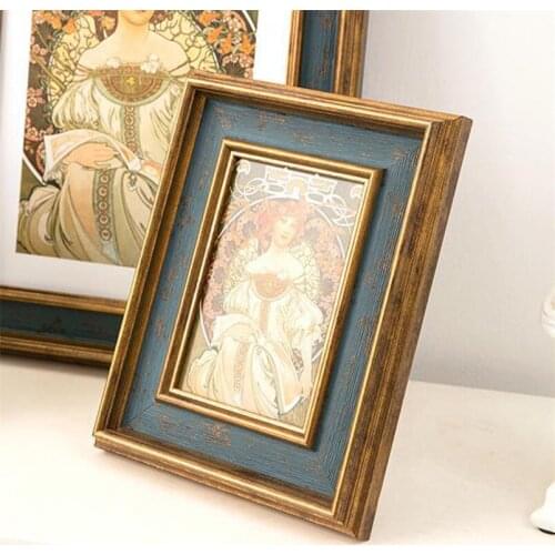 Retro Picture Frames for Wall Home Decoration Photo Frames for Picture Birthday Gift for Friends Marcos De Fotos De Pared Bed